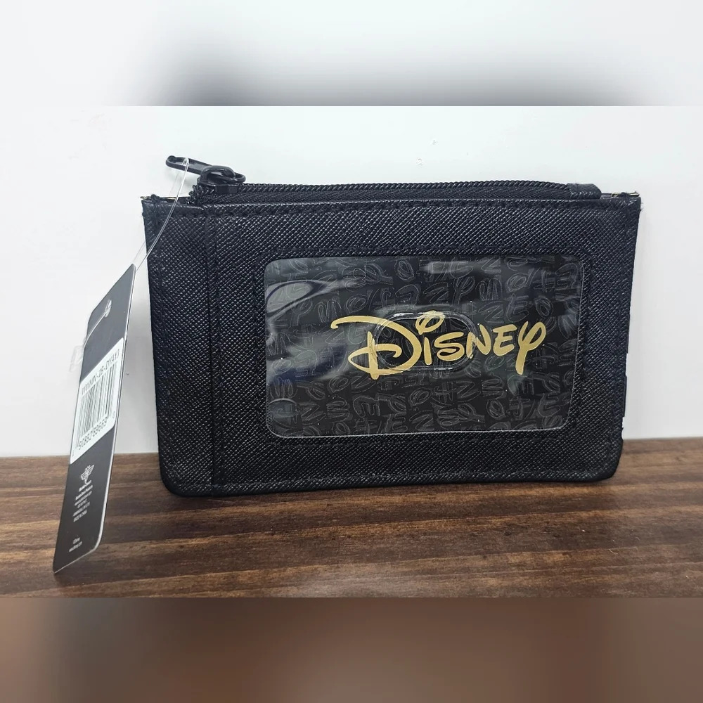 Buckle-Down Wallet ID Card Holder - Mickey Mouse Head Monogram Black White NWT - Picture 2 of 9